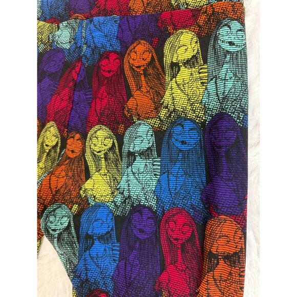 Lot of 2 Disney x LuLaRoe Nightmare Before Christmas Jack / Sally Leggings OSFM* - Picture 3 of 16